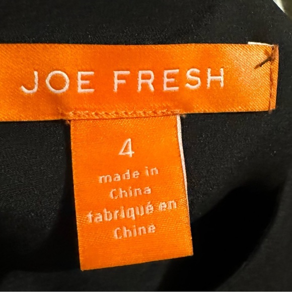 Joe Fresh Sheath Perfect Party Black Dress Faux Fur Detail on Bottom! SZ 4 Hot! - Picture 8 of 9